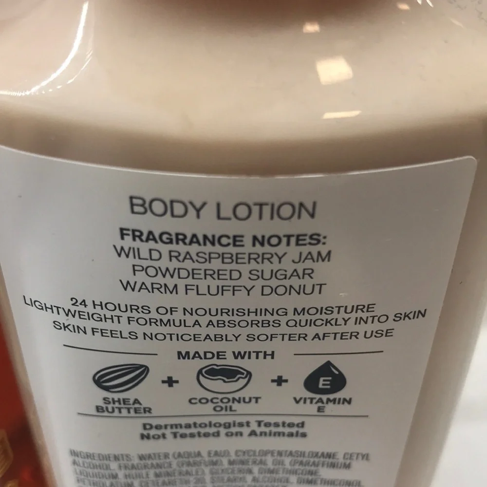 NWT!BBW🍩Raspberry Jam Donut Body Wash & Body Lotion